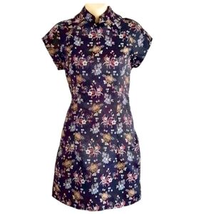 XOXO Japanese Sakura style embroidered satin Dress